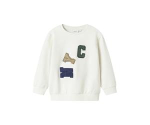 NAME IT - NMMNOTUS LS NREG SWEAT BRU cloud dancer - Gr. - 128