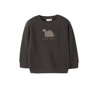 Sweatshirt NAME IT "NMMOBEAR NREG SWEAT UNB", Jungen, Gr. 122/128, french roast, Sweatware, Obermaterial: 51% Baumwolle, 35% Polyester, 14% Viskose, bestickt, unifarben, normal hüftlang, Rundhals, Rip