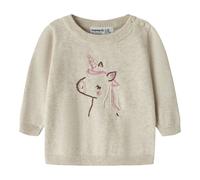 NAME IT Pullover Einhorn 56 beige melange
