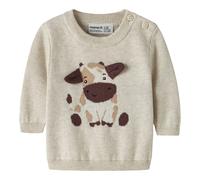 NAME IT Pullover Kuh 56 beige melange/braun