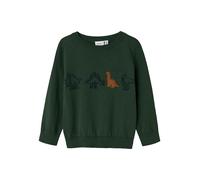 NAME IT Pullover Dinos 92 dunkelgrün