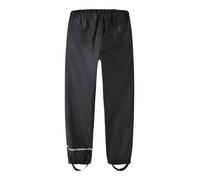 Regenhose NAME IT "NKNDRY für Mädchen mit reflektierenden Details", Mädchen, Gr. 92, N-Gr, schwarz, Web, Obermaterial: 100% Polyester, unifarben, Basic, regular fit knöchellang, Hosen Regenhose, unifa