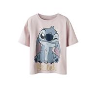 NAME IT Mädchen Nkfakun Stitch Ss Nreg Top Box Noos Wdi, Burnished Lilac, 116 cm