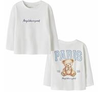 name it Shirt Teddy weiß 104