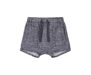 name it Shorts "Deranne" in Anthrazit - Größe 62 | Babyhosen