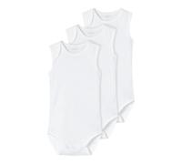 Name It Baby-Body NBNBODY 3er-Pack ärmellos Uni Weiß Größe 80