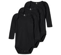 NAME IT Unisex Nbnbody 3P Ls Solid Noos, Black, Numeric_98