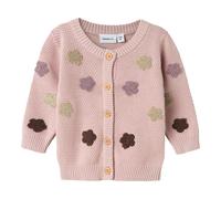 NAME IT Strickjacke Blumen 86 rosa/bunt