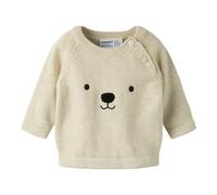 NAME IT Strickpullover Bär 62 natur