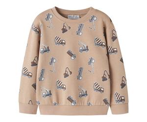 NAME IT Sweatshirt Baustellenfahrzeuge 92 beige/bunt