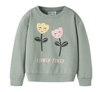 NAME IT Sweatshirt Blumen 116 salbei