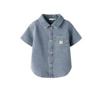 name it T-Shirt Kurzarm medium blue denim 110