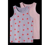 Name it - Tanktop 2er Set Herzen lavender 104