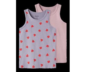 Name it - Tanktop 2er Set Herzen lavender 104