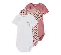 NAME IT Unisex Baby NBFBODY 3P SS Deco Rose NOOS Body, 50