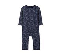Name IT Unisex Baby NBNDELUCIOUS LS Suit NOOS Strampler, Blau (Dark Sapphire), 50