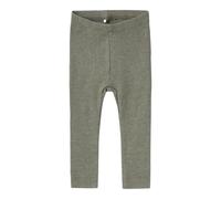 NAME IT Unisex Baby Nbnkab Legging Noos, Dusty Olive/Detail:melange, 86