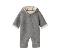 Name IT Unisex Baby NBNMILY SUIT3 Schneeanzug, Grey Melange, 74/80