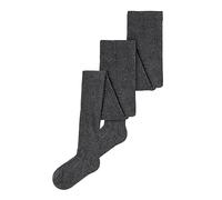 NAME IT Unisex Baby Nknpantybukser Rib 2p Noos Strumpfhose, Dark Grey Melange, 74-80 EU