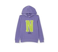 NAME IT Unisex NKNLYNN LS SWE Hood BRU Kapuzenpullover, Aster Purple, 122/128