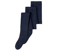 NAME IT Unisex Nknpantyhose 2p Solid Noos Socken, Dark Sapphire, 122 EU