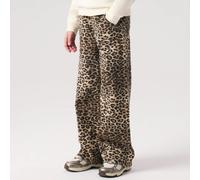 name it wide Jeans Leopard Silver Mink 140