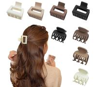 NAMIC 8 Stück Kleine Haarklammern, 4cm, Pferdeschwanz-Clip, Haar-Accessoires für Frauen und Mädchen, Hair Claw Clips mit Breitem Griff, Matte, Mattierte Haarspangen