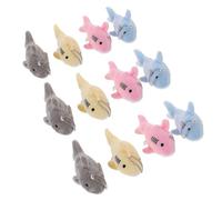 NAMOARLY 12 Stück Teiliges Mini plüsch hai Schlüsselanhänger Bunte Kleine Hai Anhänger Kuschelige Tieranhänger für Taschen Rucksäcke Party dekoration und Geschenkfüllung