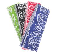 NAMOARLY 4stücke Teiliges Elastisches Haarband Sommer Kühlstirnband aus Baumwollmischung Dekoratives Sport Haarband und Multifunktionales Kühl haarschal für Damen und Mädchen