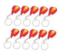 NAMOARLY Feuerwehr Schlüsselanhänger Pvc Flammenmotiv Party Dekoration Feuerwehrhelden Accessoire