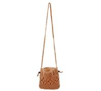 NAMOARLY Geflochtene Strandtasche für Damen als Umhängetasche, Baumwollseil | Leicht und Klein, für Alltag und Strand, Verstaut Geldbörse, Schlüssel, Kosmetik und Karten
