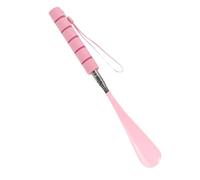 NAMOARLY Verstellbarer Schuhlöffel mit Teleskopgriff und ergonomischem Design aus Edelstahl und Kunststoff, komfortabler Schuhanzieher für Senioren und Reisende, 30-80 cm Länge (Rosa