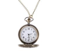 NAMOARLY Vintage Taschenuhr Gold mit Deckel, für Herren und Cosplay | Metall, Zinklegierung und Kunststoff, Tragbar als Anhänger, mit Zuverlässigem Werk und Knopfzelle
