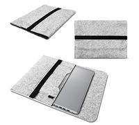 NAmobile Filz Tasche kompatibel für Lenovo ThinkPad T495s Laptop Hülle Sleeve Schutzhülle Schutz Cover 14 Zoll Universal Tasche Notebooktasche, Farben:Hell Grau