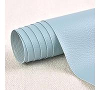 Namzi Selbstklebender Leder-Reparaturflicken, strapazierfähiges PVC-Material für Sofas, Autositze und Möbeloberflächen, 30 x 137 cm, 1 Stück, Hellblau