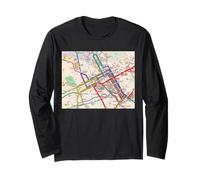 Nancy City Center Travel Art Frankreich Langarmshirt