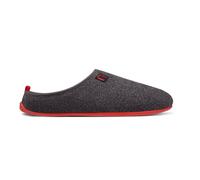 nanga Hausschuhe Pantoffel Wool Slipper - 100% Schurwolle - grau/rot (Größe 43-46), Größe Euro (US) 44