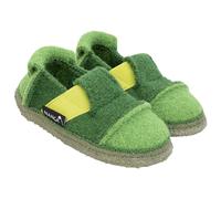 nanga Hausschuhe Slipper Berg - 100% Schurwolle - grün Kleinkinder/Kinder (Größe 26-30), Größe Euro (US) 26