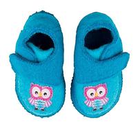 Nanga Jungen Mädchen Little Owls Hausschuh, türkis, 20 EU