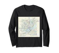 Nantes Network Travel Art Frankreich Langarmshirt