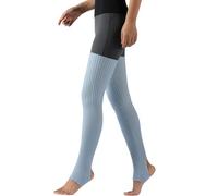 Nanxson Damen Beinwärmer Winter Gerippt Gestrickt Beinstulpen Strumpf für 80er Jahre Party Dance Sport Yoga TTW0072 (licht blau)
