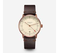 Naos Automatik alabaster bronze - Leder - Vintage mokka