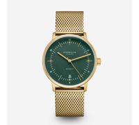 Naos Automatik dunkelgrün gold - Edelstahl - Milanaise gold