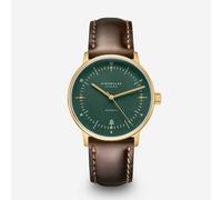 Naos Automatik dunkelgrün gold - Leder - Bridle dunkelbraun