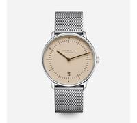 Naos sandbraun - Edelstahl - Milanaise silber