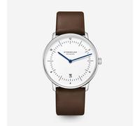 Naos weiß - Leder - Premium dunkelbraun