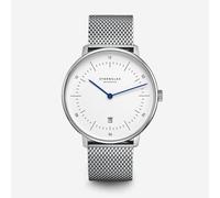 Naos XL weiß - Edelstahl - Milanaise silber