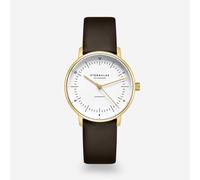 Naos XS Automatik gold - Leder - Klassik dunkelbraun