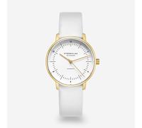 Naos XS Automatik gold - Leder - Klassik weiß