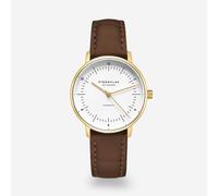 Naos XS Automatik gold - Leder - Noble dunkelbraun